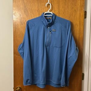 Orvis Horseshoe Hills 1/4 zip pullover fleece jacket.